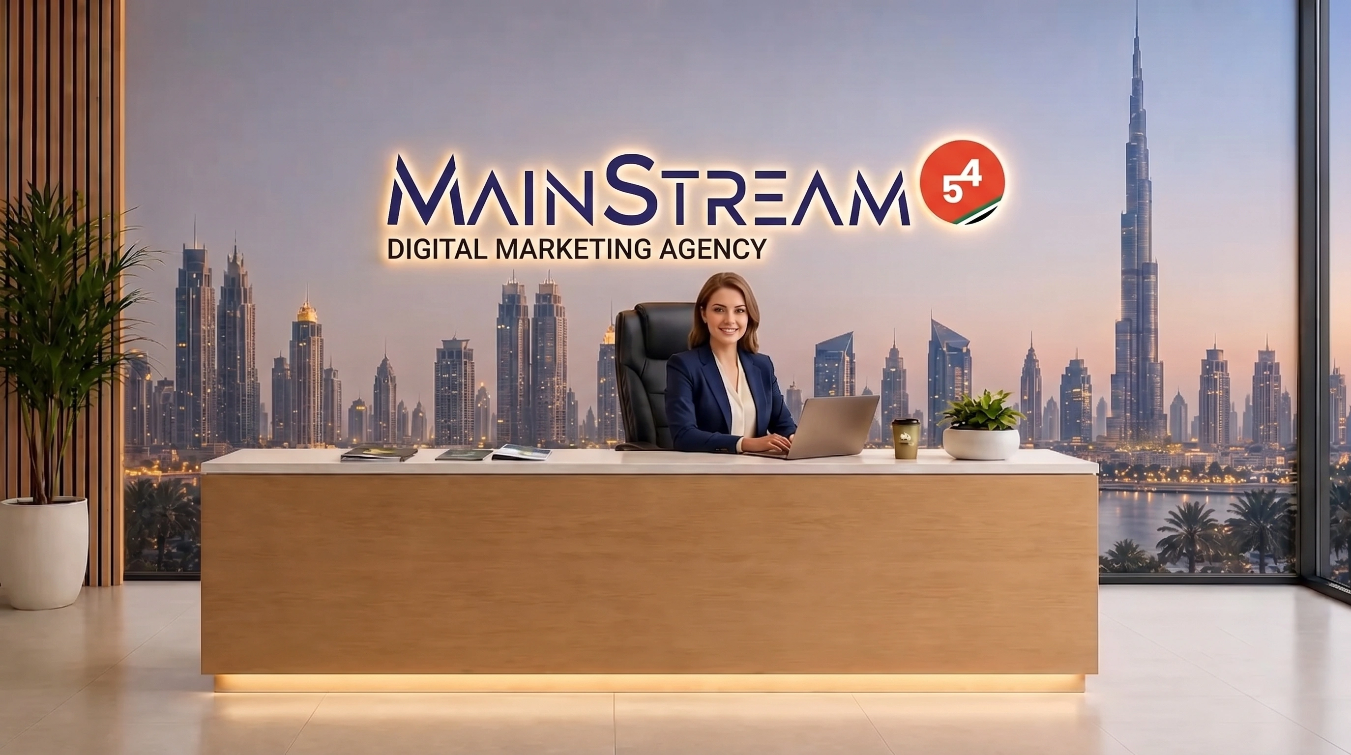 MainStream team at the Dubai office in Oud Metha