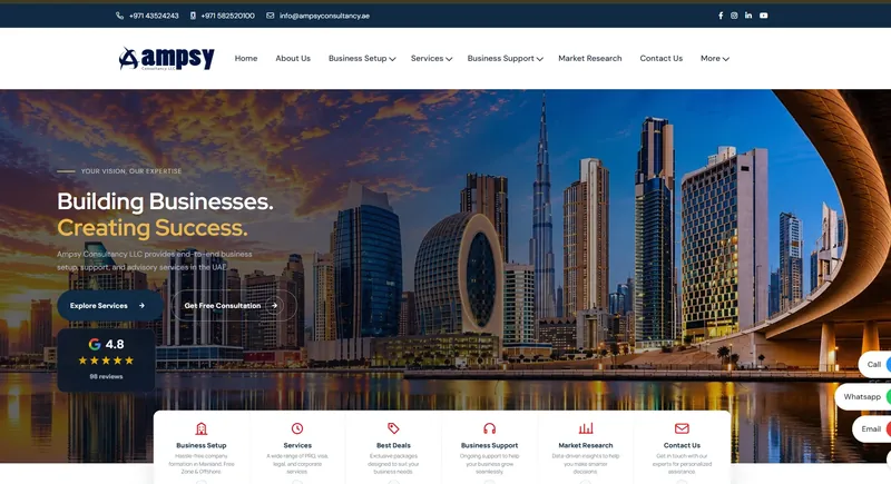 Ampsy Consultancy website by MainStream