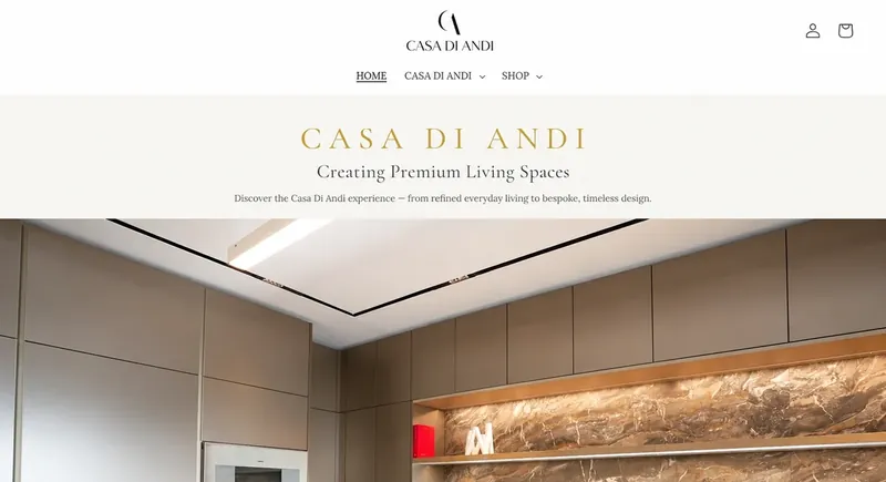 Casa Di Andi online store built by MainStream